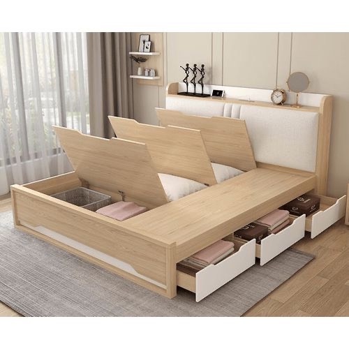Giường ngủ cá nhân bằng gỗ công nghiệp